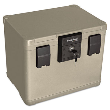 SureSeal By FireKing® Fire And Waterproof Chest, 0.6 Cu Ft, 16w X 12.5d X 13h, Taupe freeshipping - TVN Wholesale